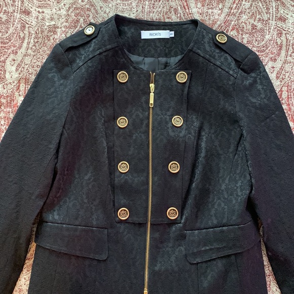 Ricki’s Black Brocade Jacket - Picture 2 of 10
